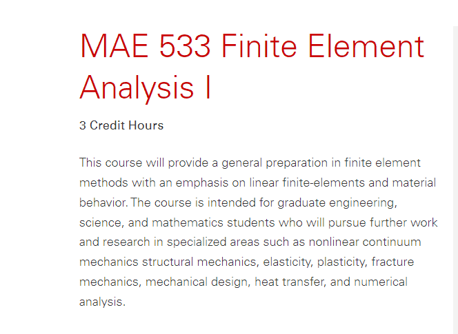数学代写|MAE533 Finite Element Method