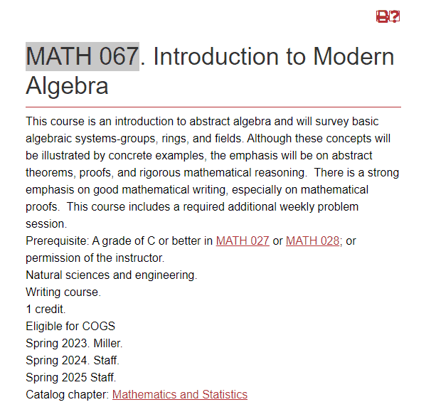 数学代写|MATH067 Modern Algebra