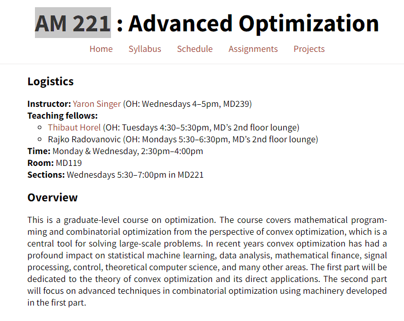 数学代写|AM221 Convex optimization