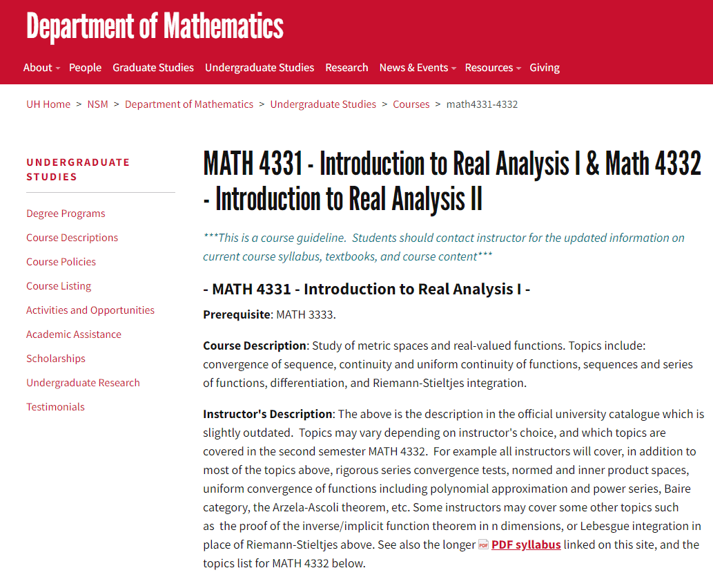 数学代写|MATH4331 real analysis