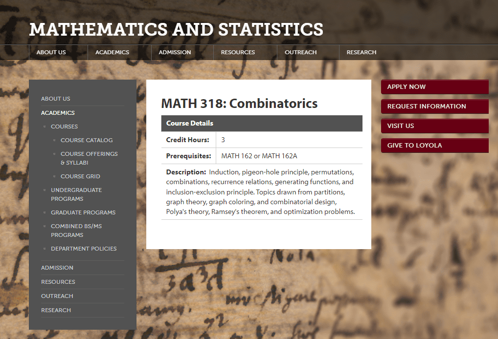 数学代写|MATH318 Combinatorics