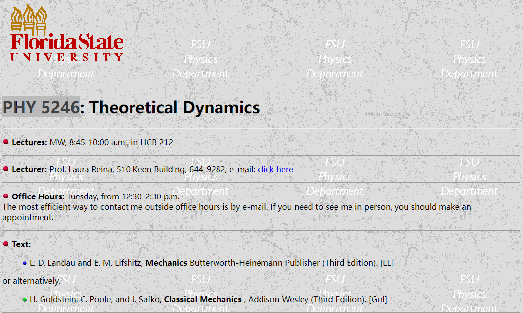 物理代写|PHY5246 Theoretical Dynamics