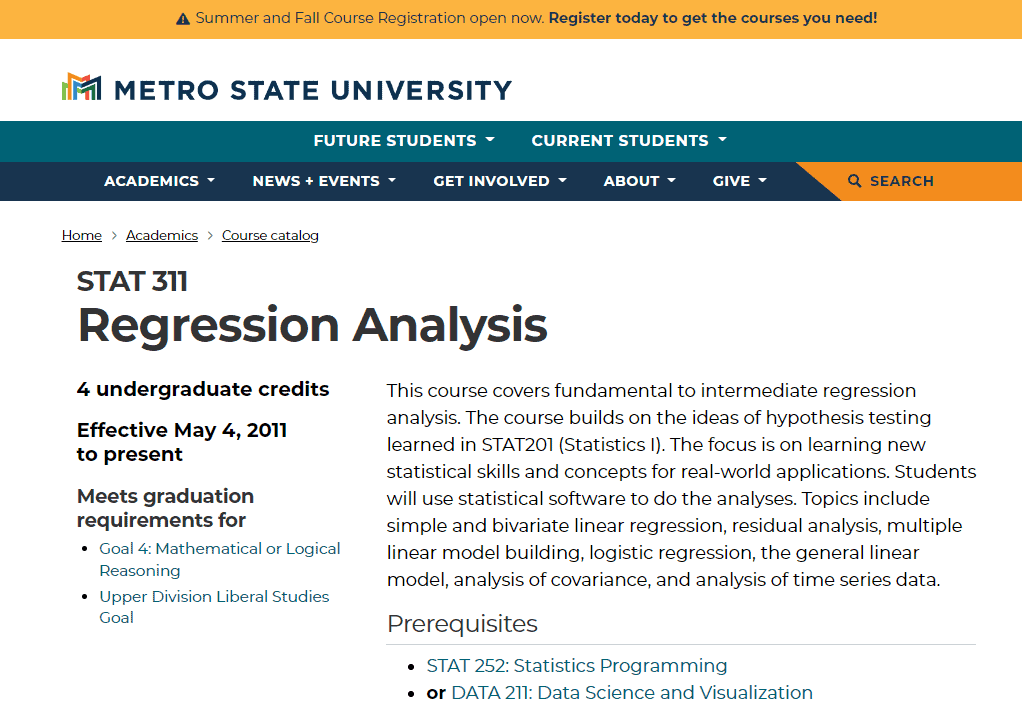 统计代写|STAT311 Regression Analysis